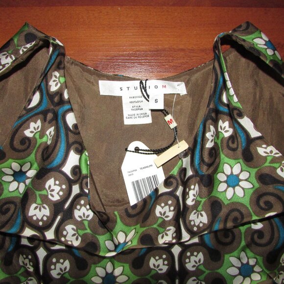 Studio M Silk Sleeveless Dress - NEW - Picture 9 of 12